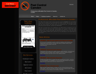 camdenpestcontrol.co.uk screenshot