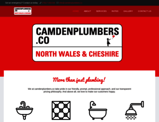 camdenplumbers.co screenshot
