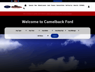 camelbackford.com screenshot