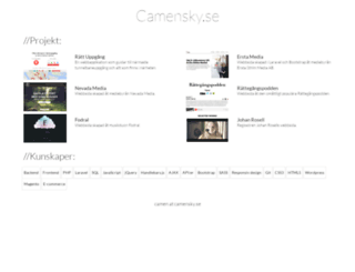 camensky.se screenshot