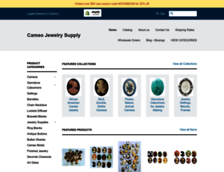 cameojewelrysupply.com screenshot