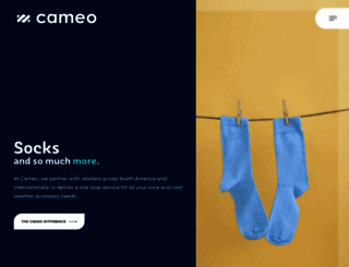cameosocks.com screenshot