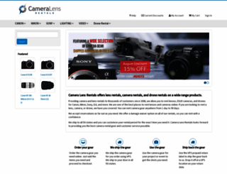 cameralensrentals.com screenshot