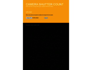 camerashuttercount.com screenshot