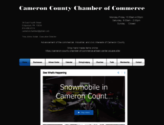 cameroncountychamber.org screenshot