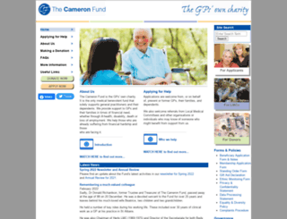 cameronfund.org.uk screenshot