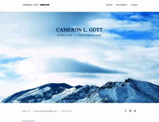 cameronlgott.com screenshot