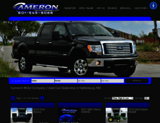 cameronmotorcompany.com screenshot