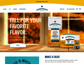 cameronscoffee.com screenshot