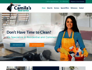 camilascleaningservices.com screenshot
