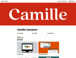 camillecamahort.ca screenshot