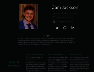 camjackson.net screenshot