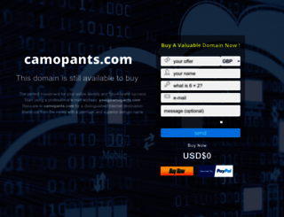 camopants.com screenshot