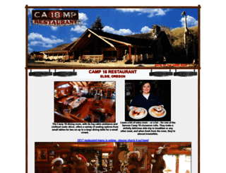 camp18restaurant.com screenshot