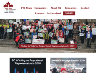 campaign2015.fairvote.ca screenshot