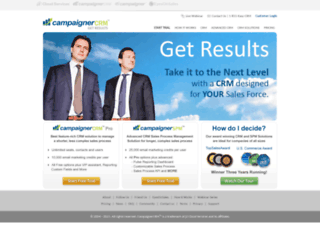 campaignercrm.com screenshot