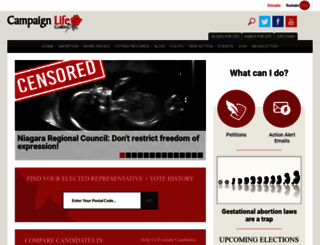 campaignlifecoalition.com screenshot