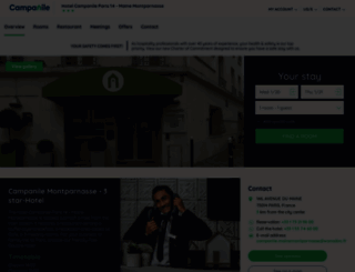 campanile-paris-14-maine-montparnasse.fr screenshot