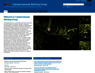campanulaceae.myspecies.info screenshot