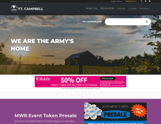 campbell.armymwr.com screenshot