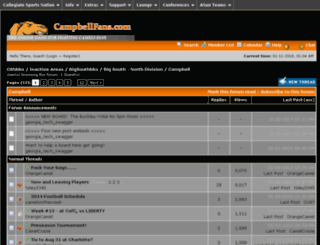 campbell.ncaabbs.com screenshot