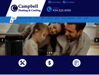 campbellheatingandcooling.com screenshot