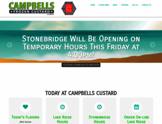 campbellscustard.com screenshot