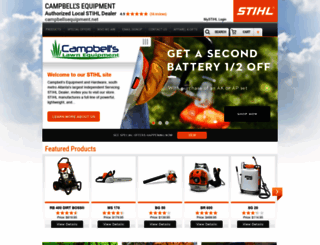 campbellsequipment.stihldealer.net screenshot