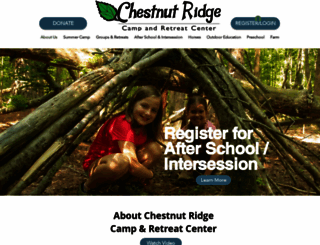 campchestnutridge.org screenshot