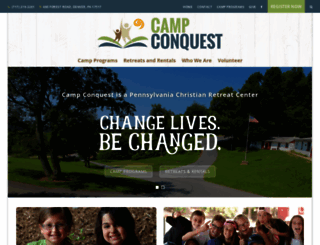 campconquest.org screenshot