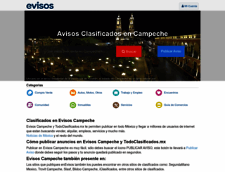 campeche.evisos.com.mx screenshot