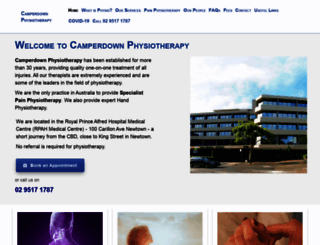 camperdownphysiotherapy.com.au screenshot