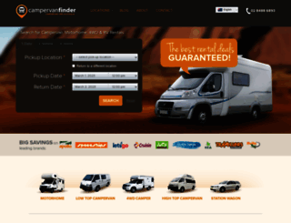 campervanfinder.com.au screenshot