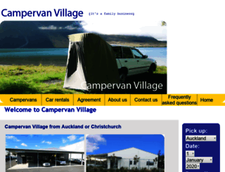 campervans.co.nz screenshot