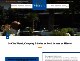 camping-clos-fleuri.com screenshot
