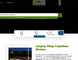 camping-eskualduna.fr screenshot