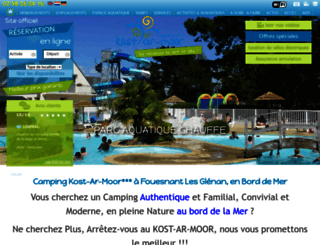 camping-fouesnant.com screenshot
