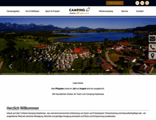 camping-hopfensee.de screenshot