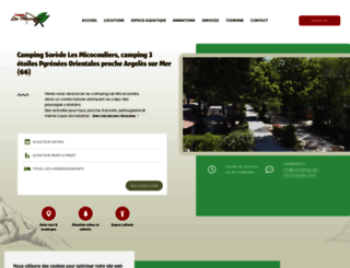 camping-les-micocouliers.com screenshot