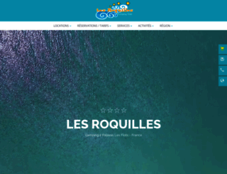 camping-les-roquilles.fr screenshot