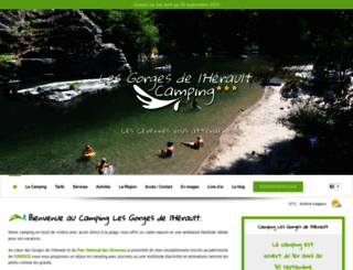 camping-lesgorgesdelherault.com screenshot
