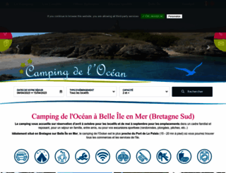 camping-ocean-belle-ile.com screenshot