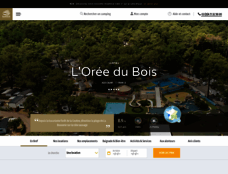camping-oree-du-bois.fr screenshot