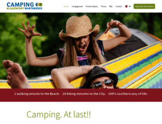 camping-woerthersee.at screenshot