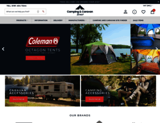 campingandcaravandirect.co.uk screenshot