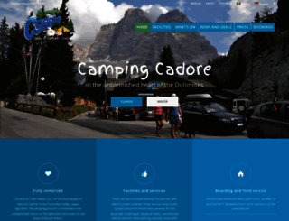 campingcadore.com screenshot