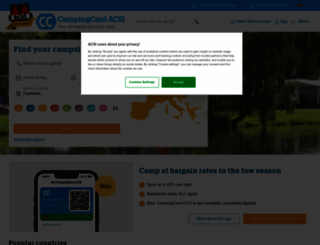 campingcard.com screenshot