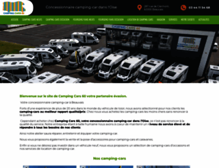 campingcars60.fr screenshot