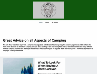 campingexpert.co.uk screenshot