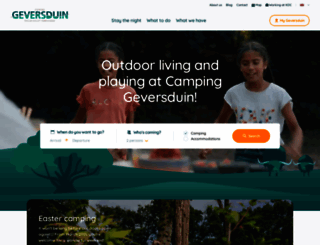 campinggeversduin.com screenshot